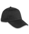 RC096X Result Organic Cotton 5 Panel Cap Black colour image